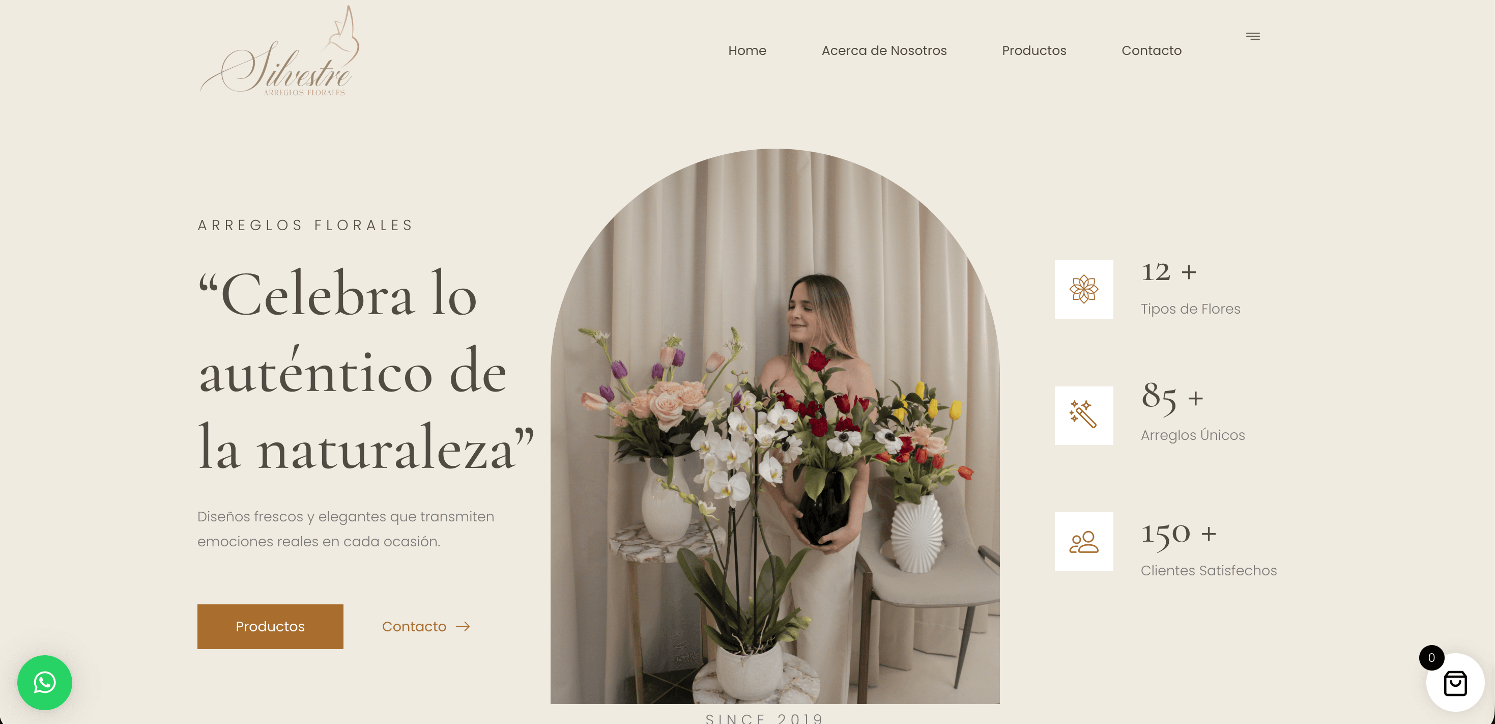 Vista del proyecto Silvestre Floristería